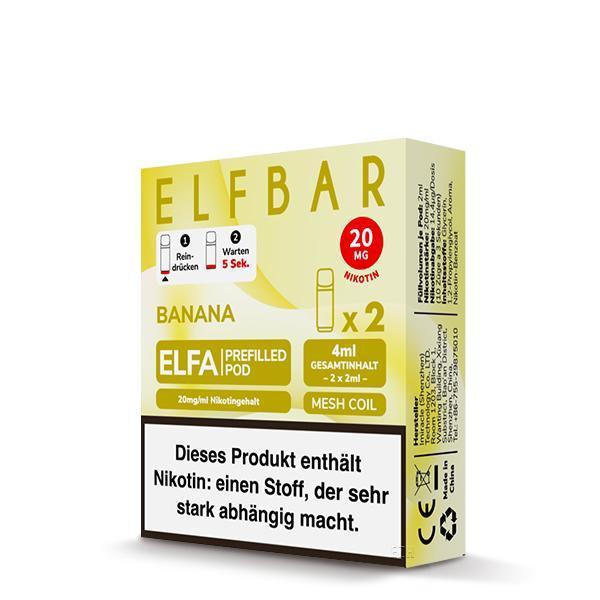 ElfBar ELFA Pods Banana 20mg - 10 x 2er Pack Banane Pods