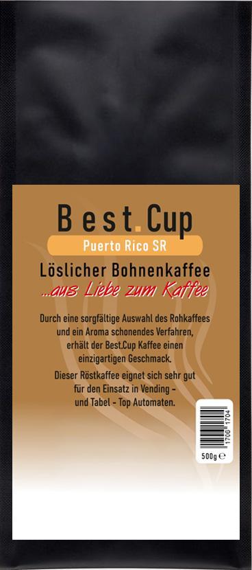 Best.Cup Puerto Rico SR löslicher Bohnenkaffee 500g Beutel