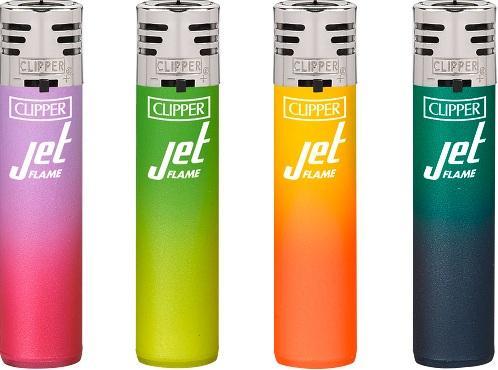 Clipper Jet Flame Metallic Gradient - 48 Feuerzeuge