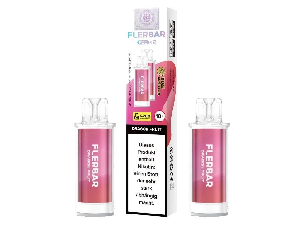 Flerbar Pod Dragon Fruit 20 mg Pods - 10x2 Stück