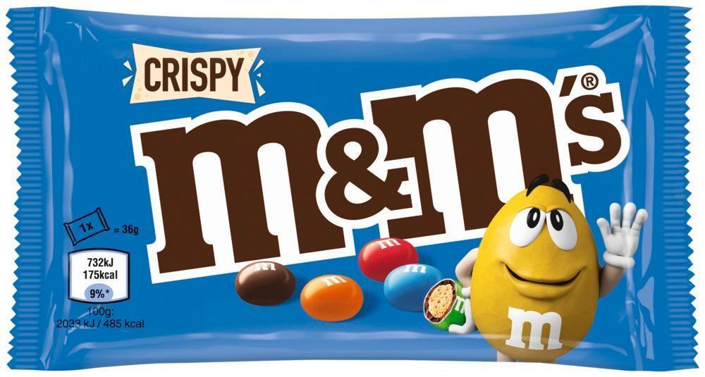 M&Ms Crispy - 24 x 36g Packung