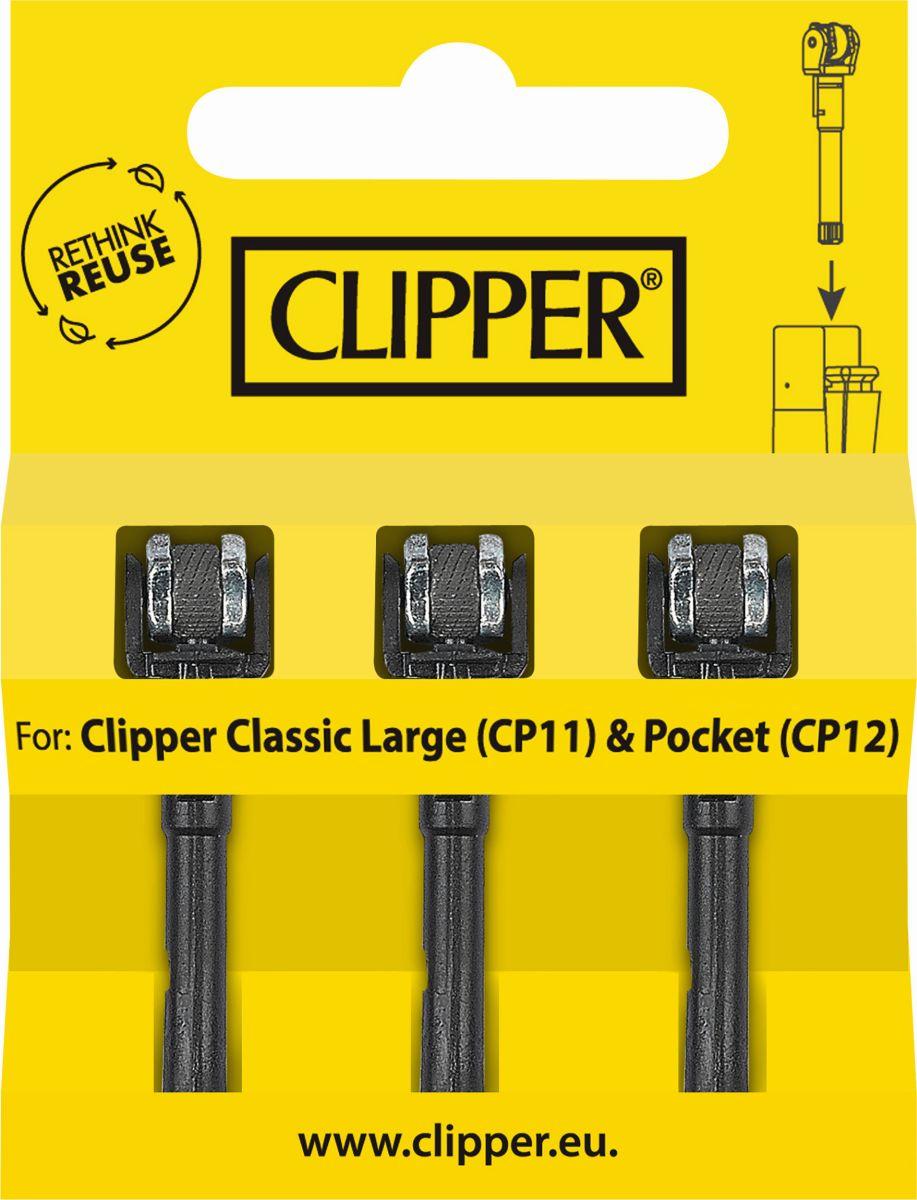 Clipper Flints System 3er Packung - Feuerstein Nachfüllsystem Inhalt 1 Packung á 3 Flints