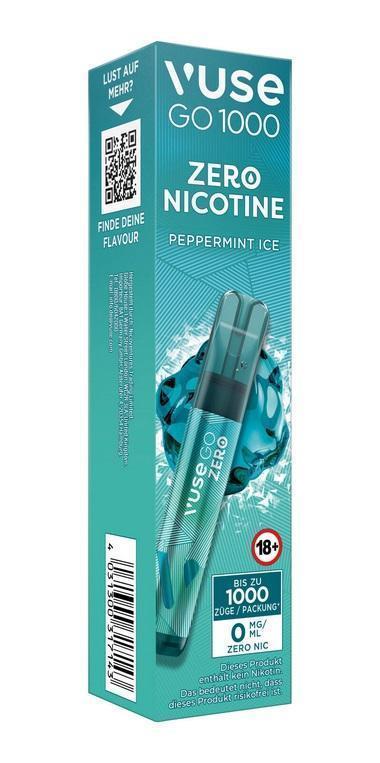 Vuse GO 1000 Peppermint Ice 0 mg/ml - 1 Einweg Vape