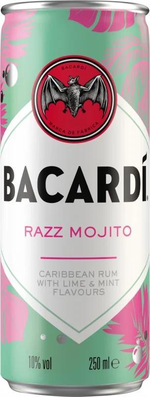 Bacardi Razz Mojito 10% - 12x0,25l Dosen