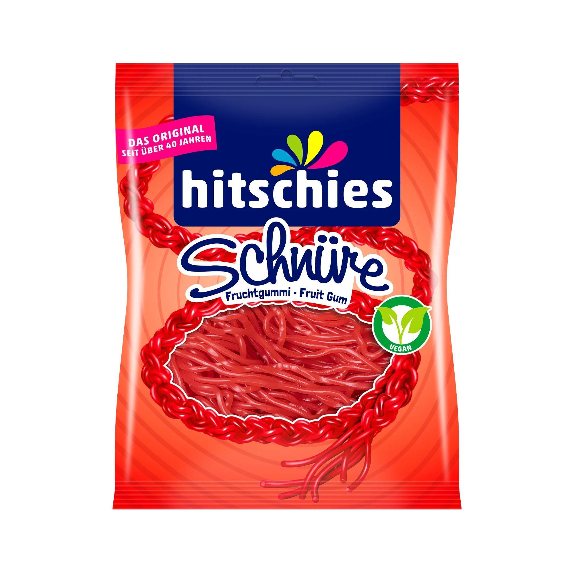 Hitschies Schnüre Erdbeere - 125g Beutel