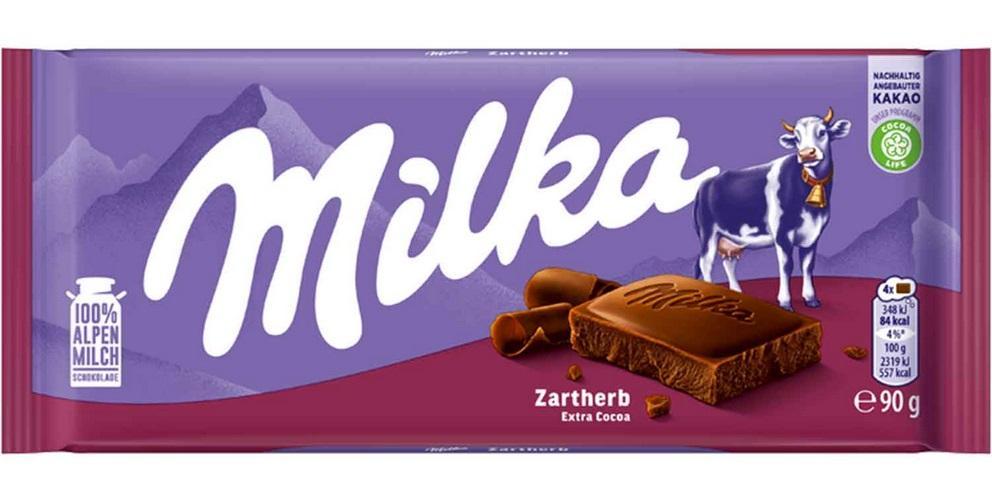 Milka Zartherb 90g Tafel
