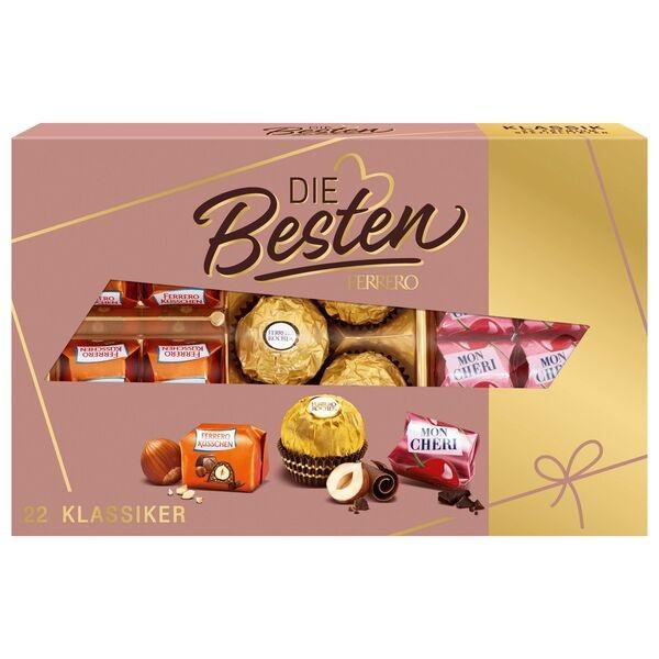 Ferrero Die Besten 230g Packung, Pralinenmischung mit Rocher, Küsschen und Mon Chéri