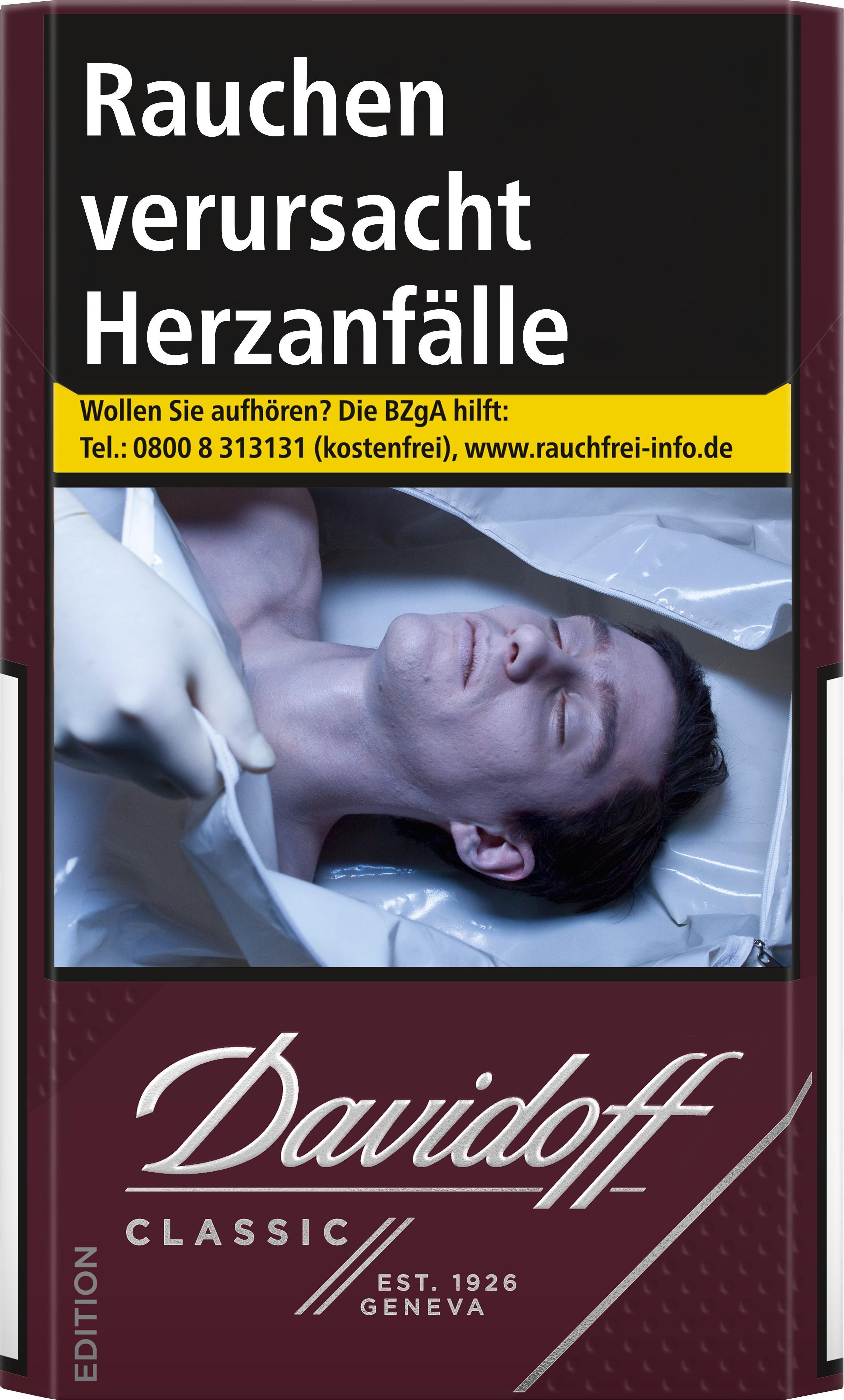 Davidoff Classic Zigaretten 9,40 EUR - edler Premium-Genuss im 10×20 Pack