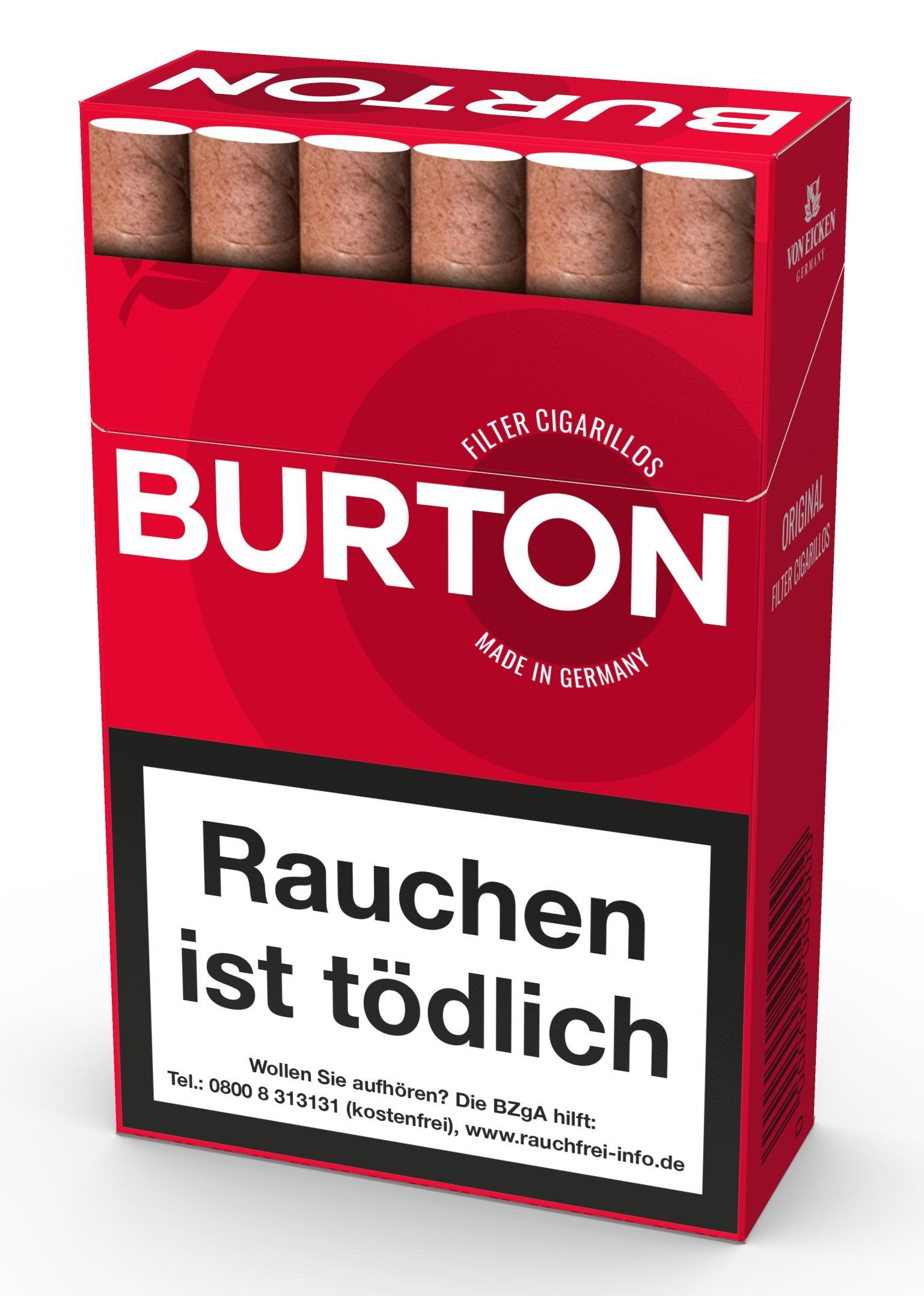 Burton Original Eco Cigarillos - 10 x 17 Cigarillos