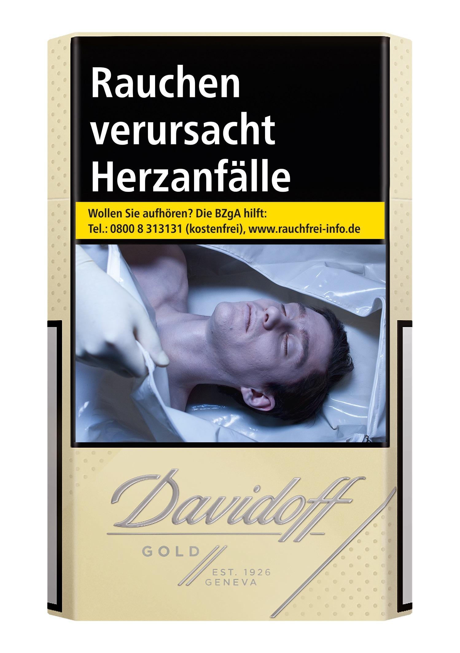 Davidoff Gold 9,40 EUR - 10x20 Zigaretten im Vorratspack