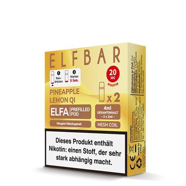 ElfBar ELFA Pods Pineapple Lemon IQ 20mg - 10 x 2 Pods