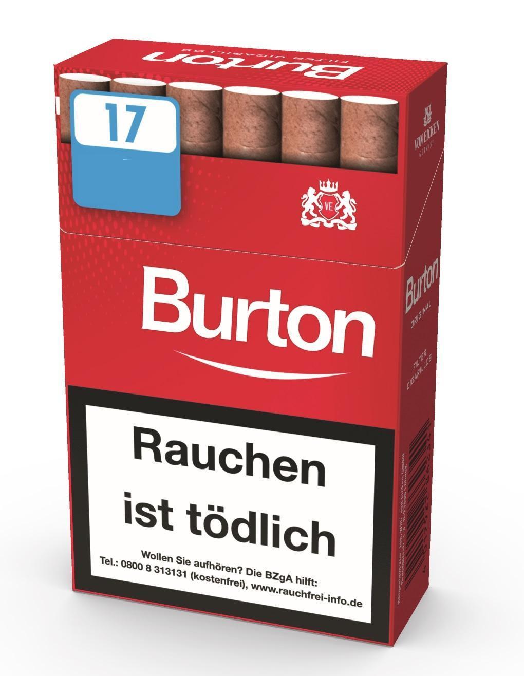 Burton Original Eco Cigarillos - 10 x 17 Cigarillos