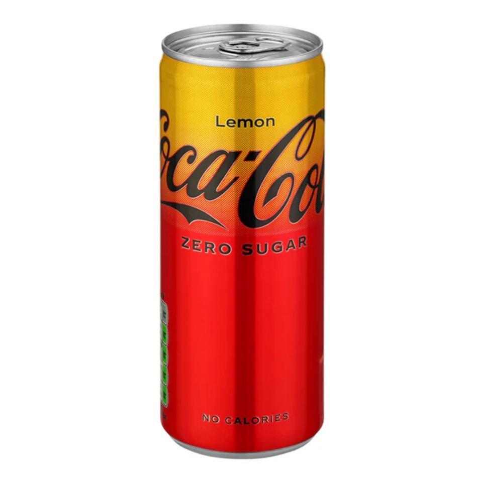 Coca-Cola Zero Zitrone 12x0,25l - Erfrischende Cola mit Zitronengeschmack ohne Zucker