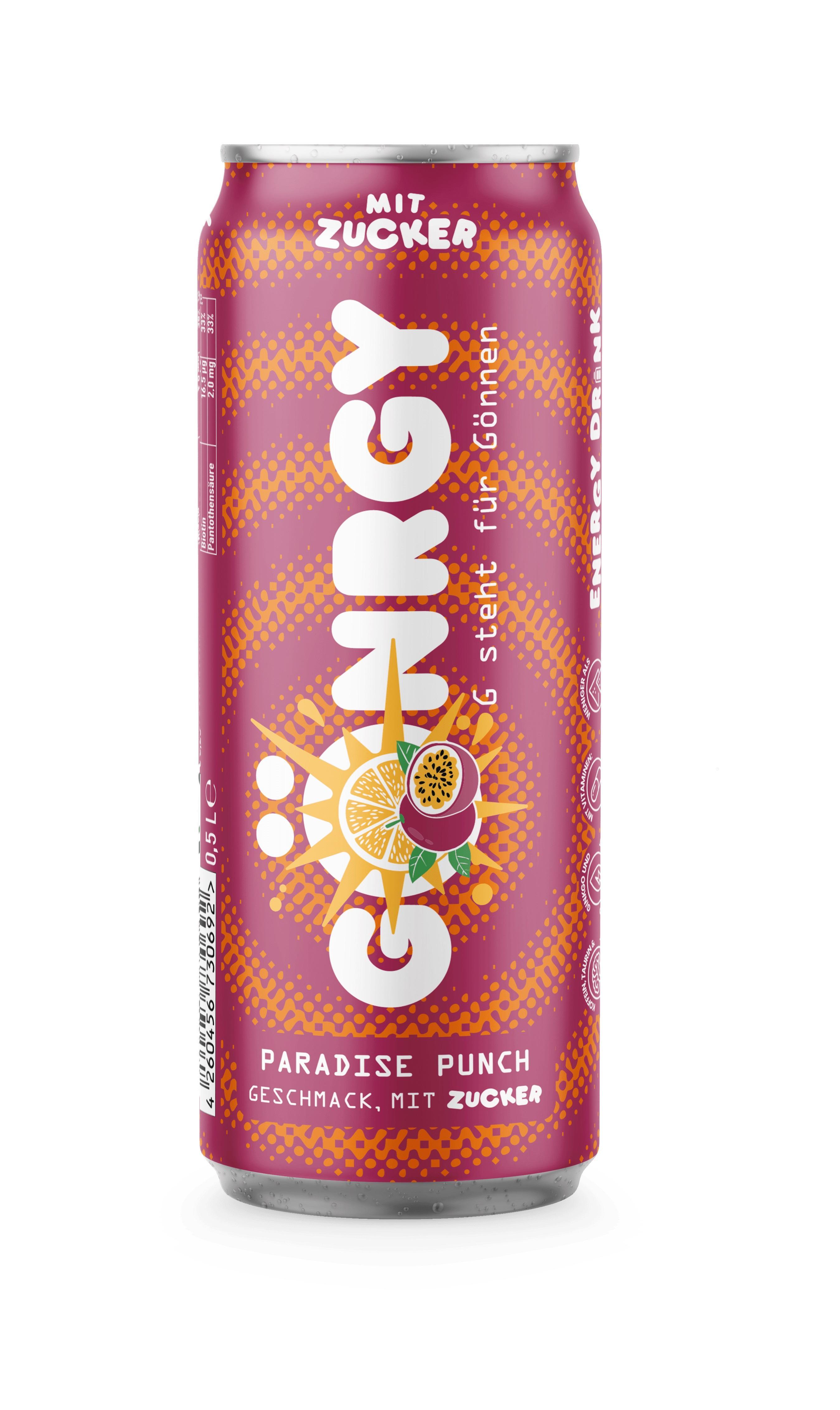 Gönrgy Paradise Punch mit Zucker - 24 x 0,5l Dose