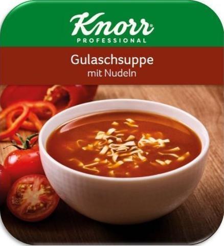 KLIX Knorr Gulaschsuppe mit Nudeln - 20 Becher