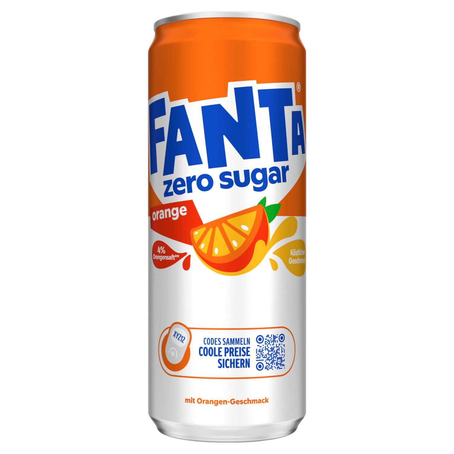 Fanta Orange Zero - 24 x 0,33l Dose