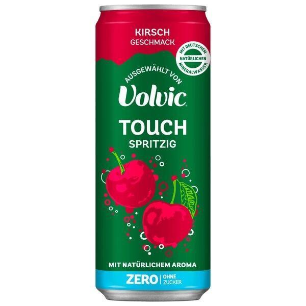 Volvic Touch Spritzig Kirsche Zero 0,33l - fruchtig & zuckerfrei im 12er-Pack