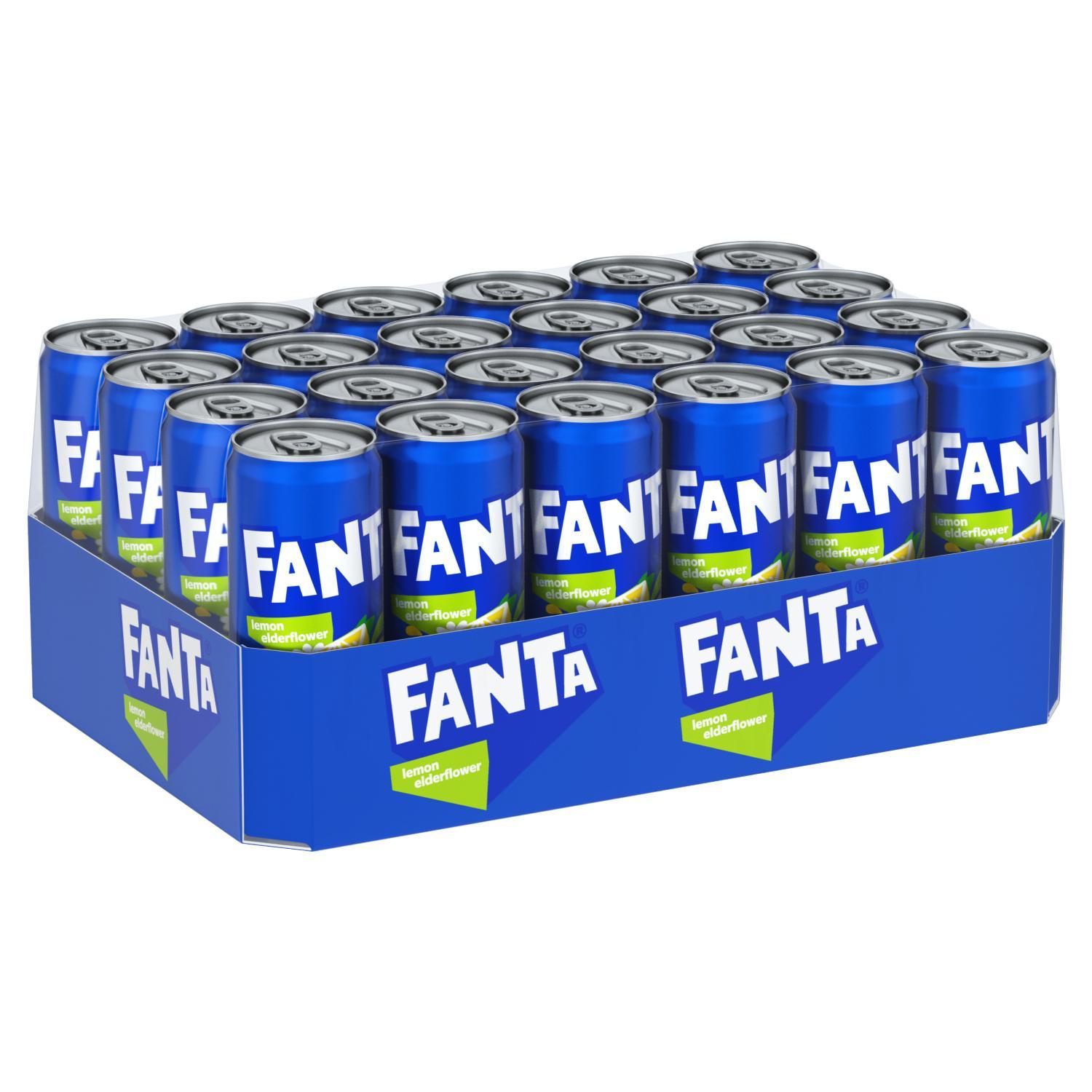 Fanta Lemon Elderflower - 24 x 0,33l Dose