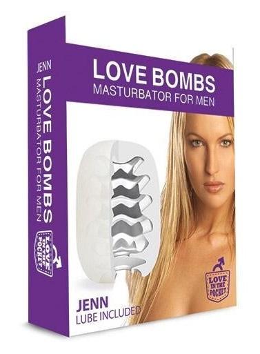 Love Bombs Jenn - realistischer Einweg-Masturbator mit Gleitgel