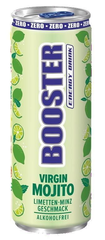 Booster Energy Virgin Mojito - 12x0,33l Dosen
