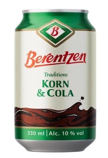 Berentzen Tradionskorn Cola 10% 24 x 0,33l Dosen