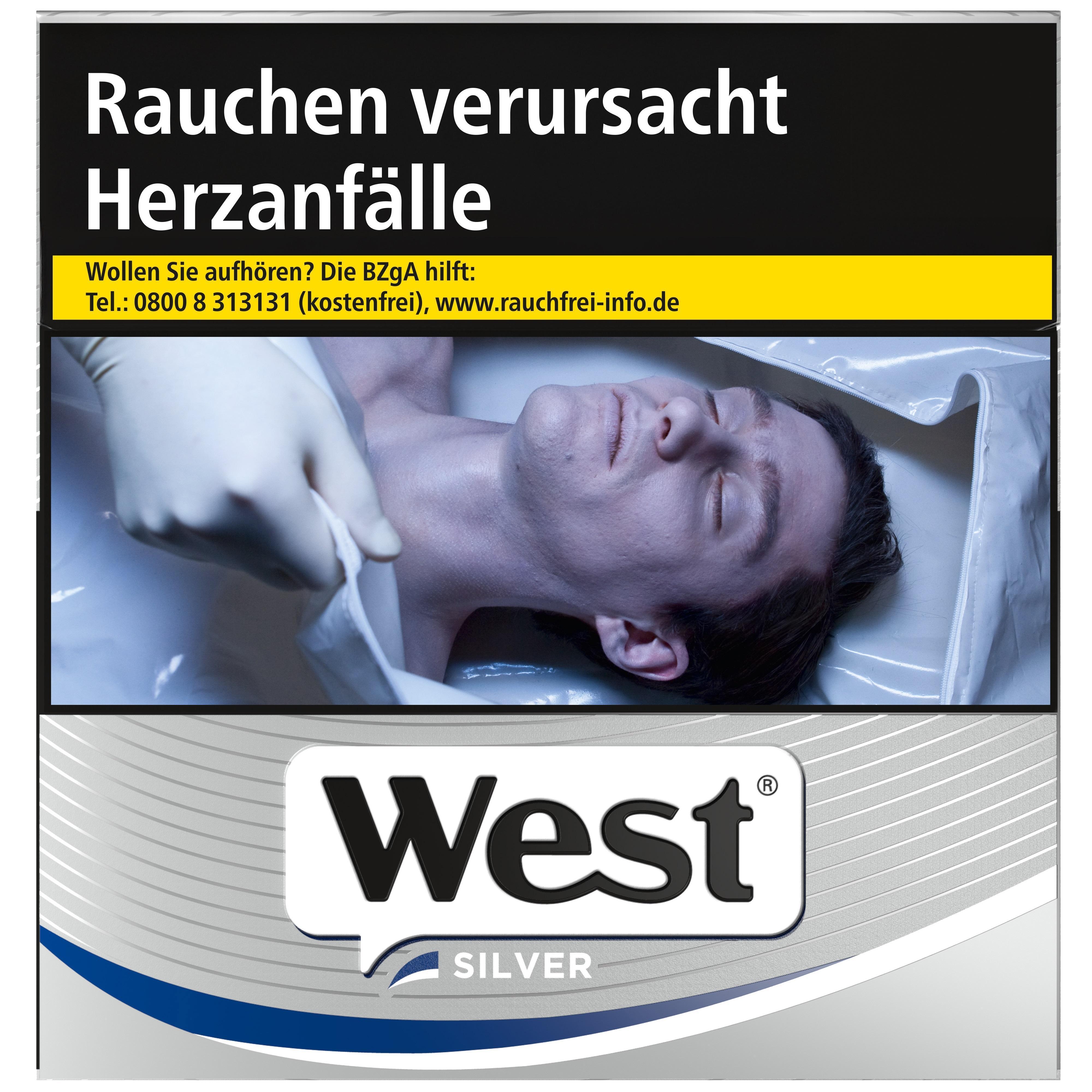 West Silver 19,50 EUR - 6 x 50 Zigaretten