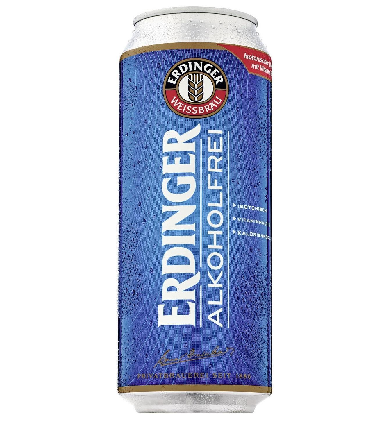Erdinger Weißbier Alkoholfrei - 24×0,5l Dosen