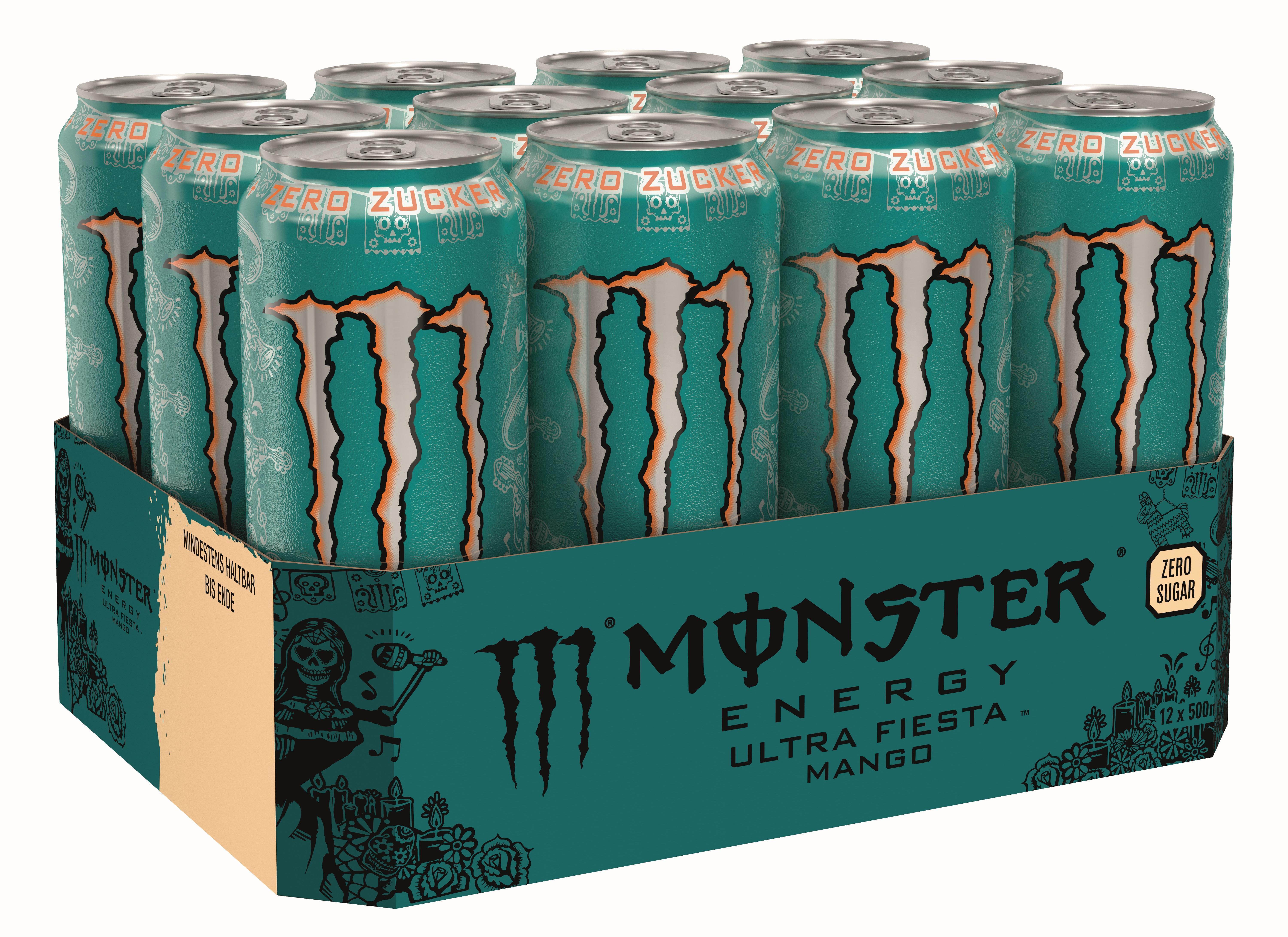 Monster Energy Ultra Fiesta Zero Zucker - 12 x 0,5l Dose