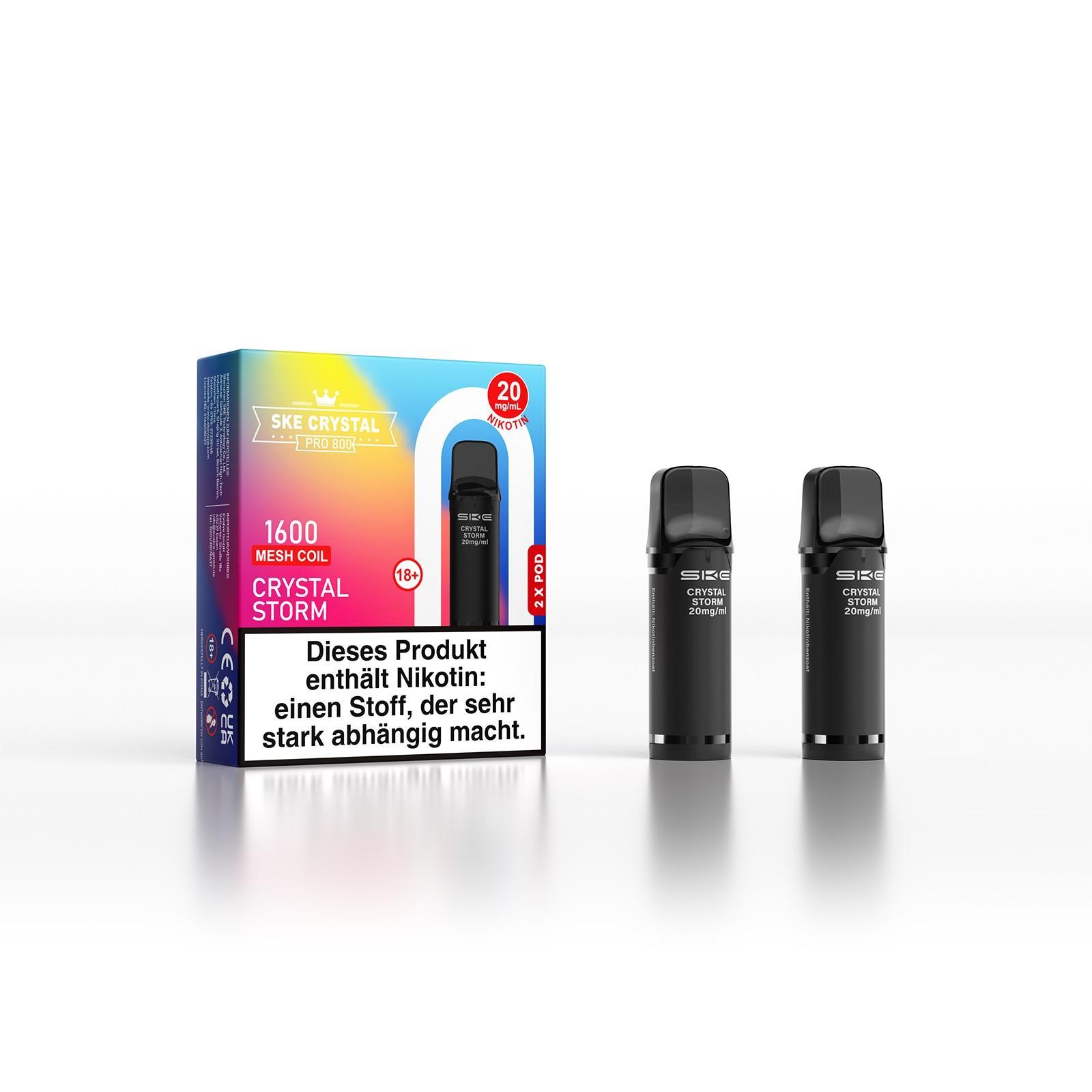 Ske Crystal 800 Pro Crystal Storm 20 mg Pods - 10x2 Stück