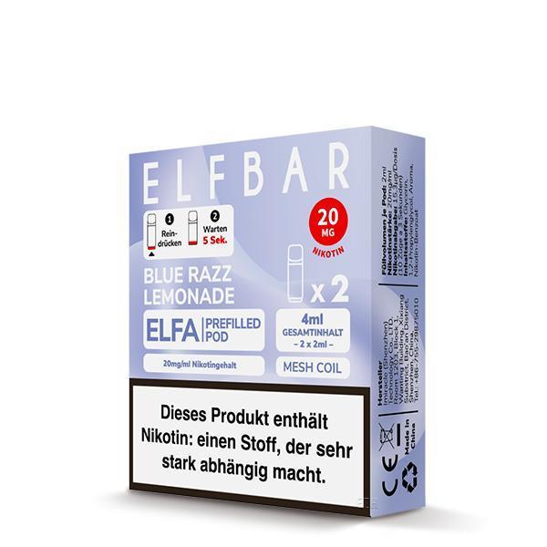 ElfBar ELFA Pods Blue Razz Lemonade 20mg 10 x 2er Pack Pods