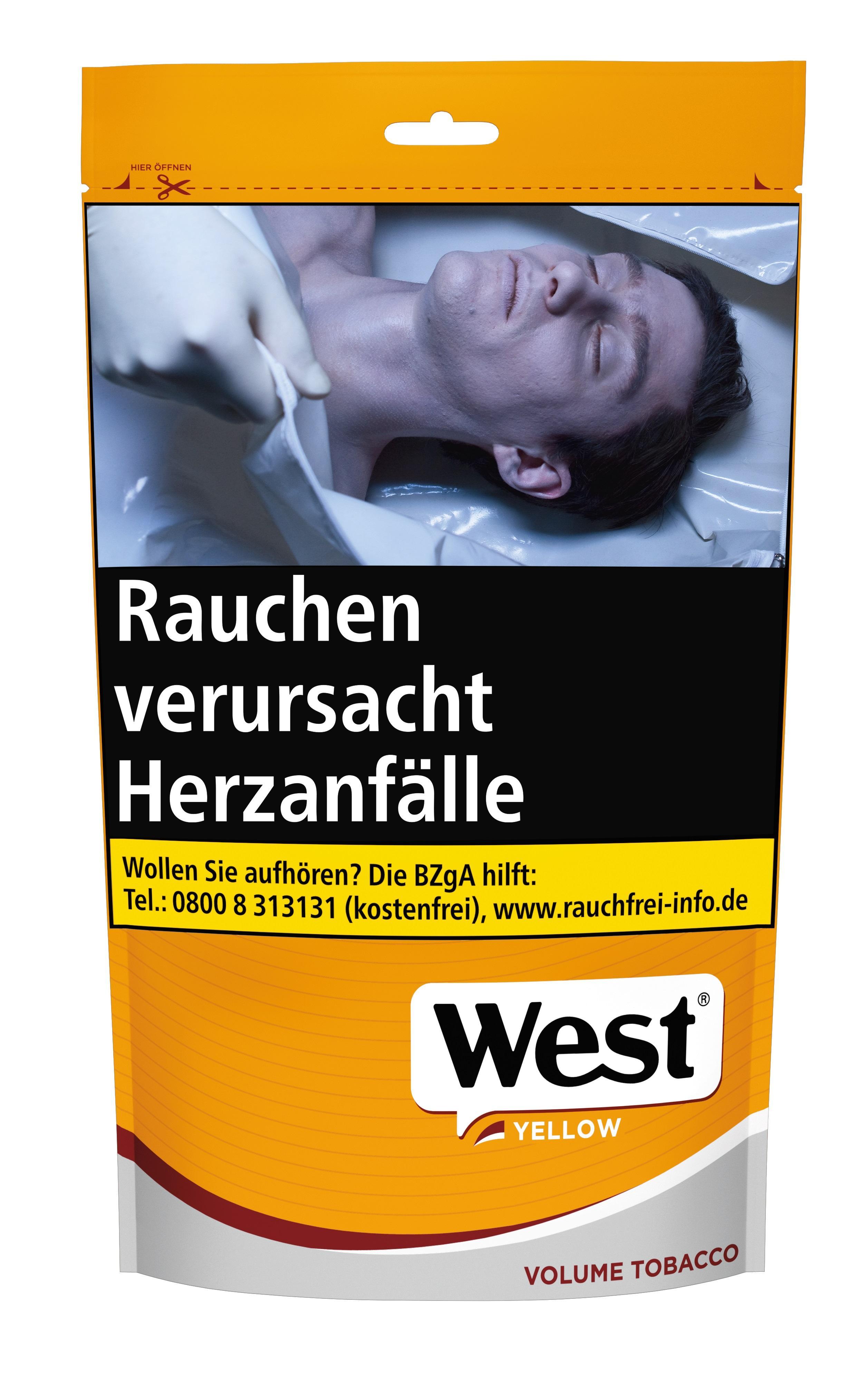 West Yellow Volume Tobacco 90 g Zip Bag - 24,95 EUR