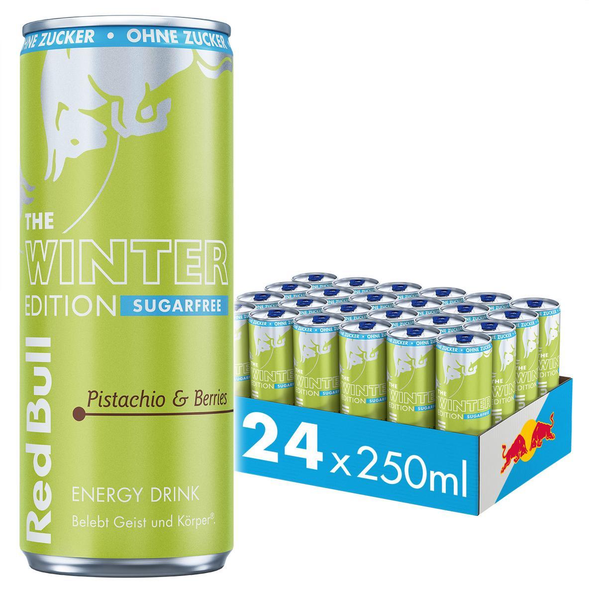 Red Bull Winter Edition Sugarfree Pistachio & Berries - 24×0,25l Dosen