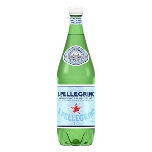 San Pellegrino Mineralwasser 1,0l - Natürliches Mineralwasser mit Kohlensäure