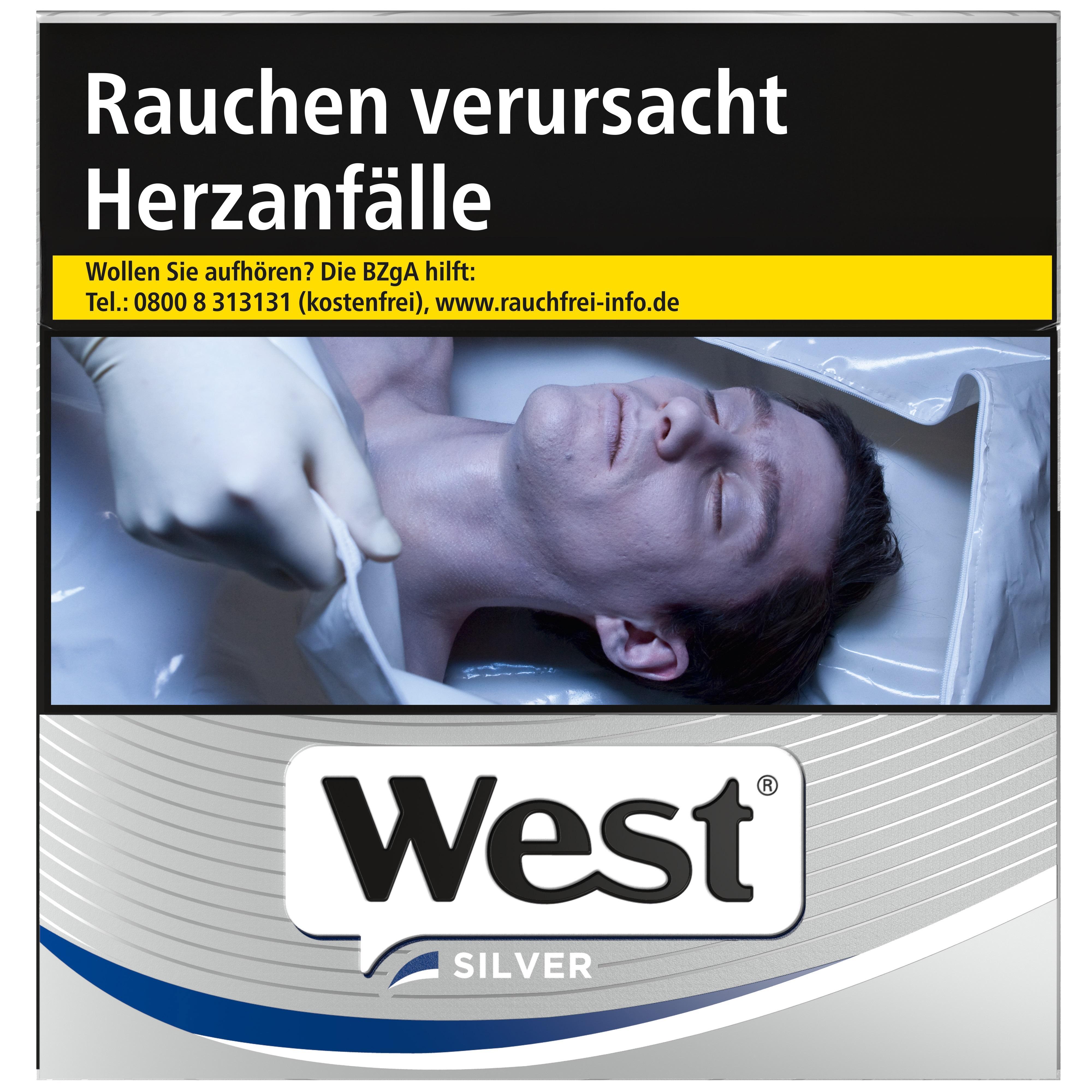 West Silver 18,50 EUR - 6 x 50 Zigaretten