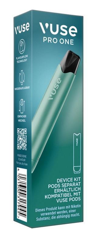 Vuse Pro One Device Pen Aqua - Wiederaufladbares E-Zigaretten Gerät mit Pod-System