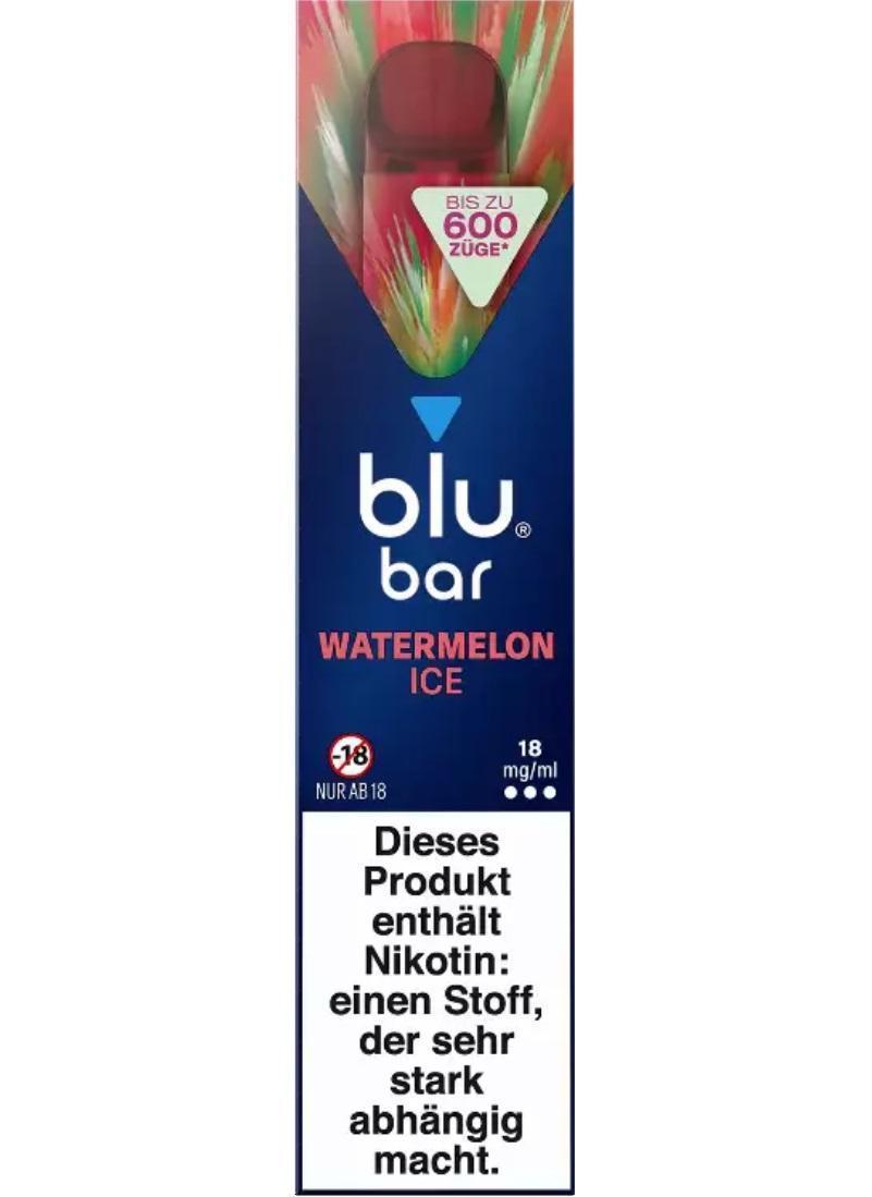 blu Bar Watermelon Ice 1000 18 mg/ml - 1x10 Einweg Vapes