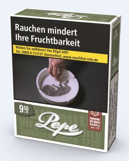 Pepe Rich Green XL Big Box 9,50 EUR - 8 x 25 Zigaretten