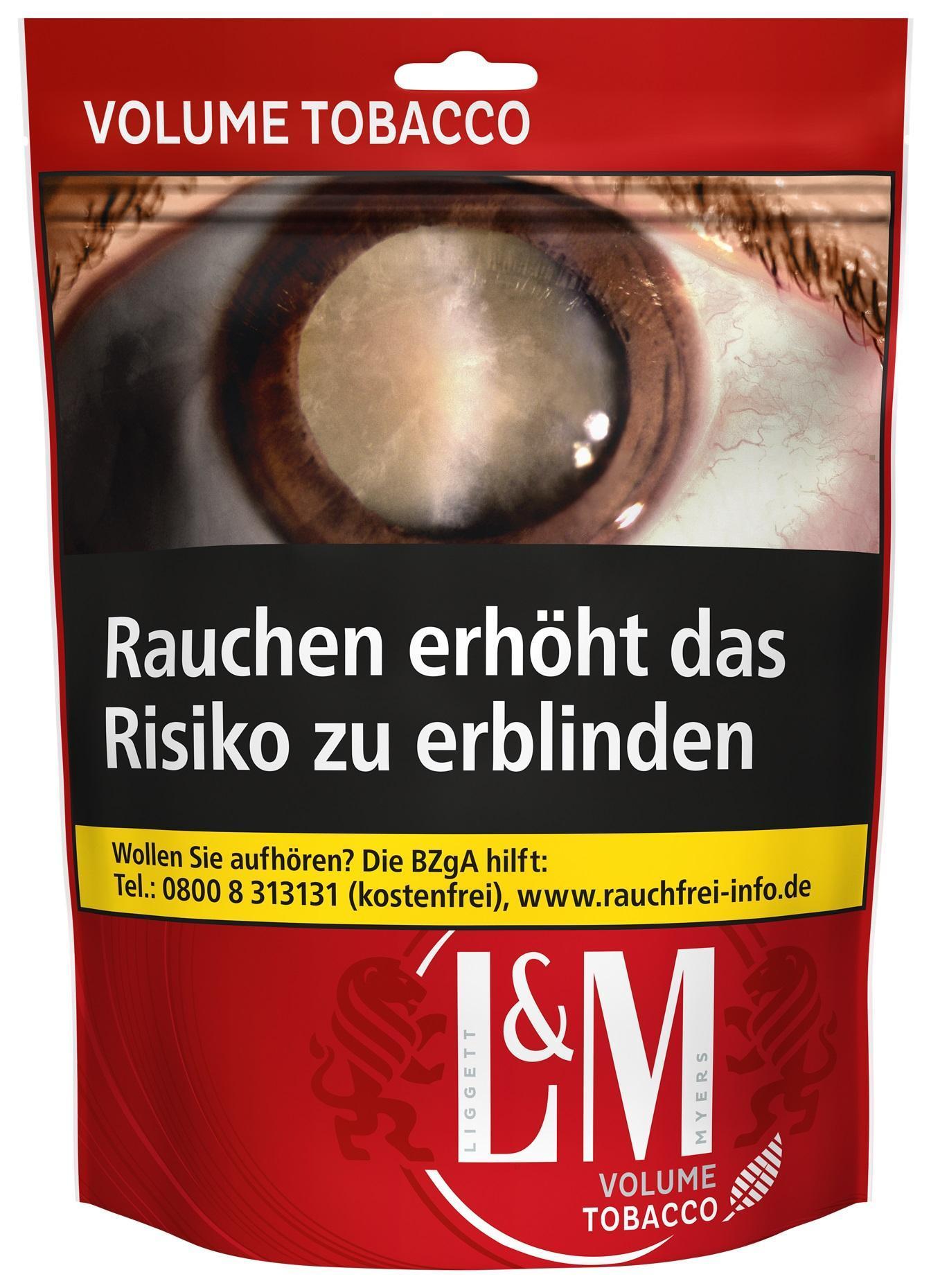 L&M Vol. Tobacco Red 90g Giga Beutel á 26,95 EUR