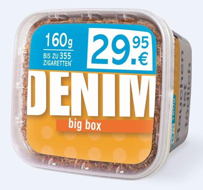 Denim Volumen Tabak 3XL - 160g Box