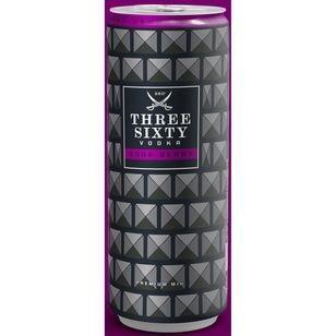 Three Sixty Vodka Dark Berry 10% 12 x 0,33l DPG Dosen