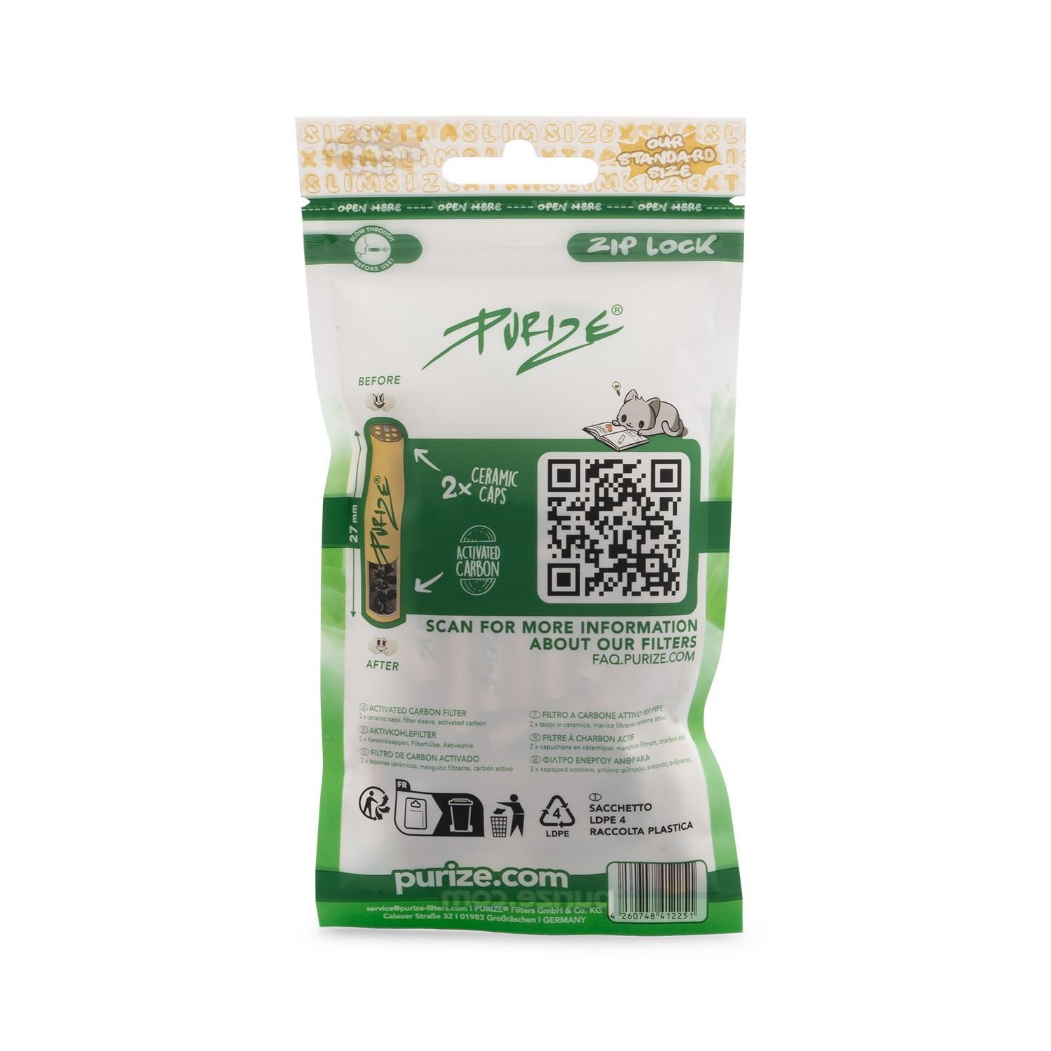 Purize Aktivkohlefilter 6mm Organic - 20×50 Filter