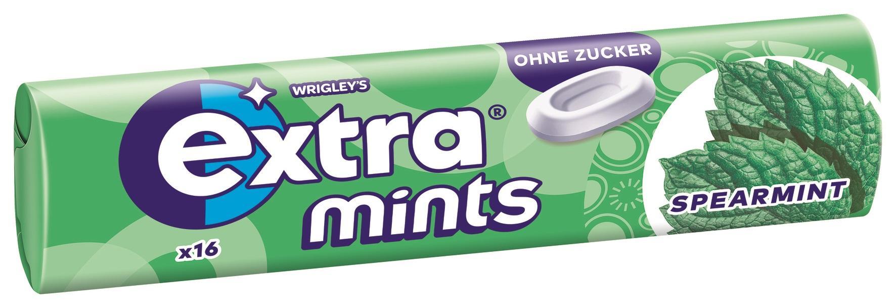 Wrigleys Extra Mints Spearmint - 24 x 28g Packung