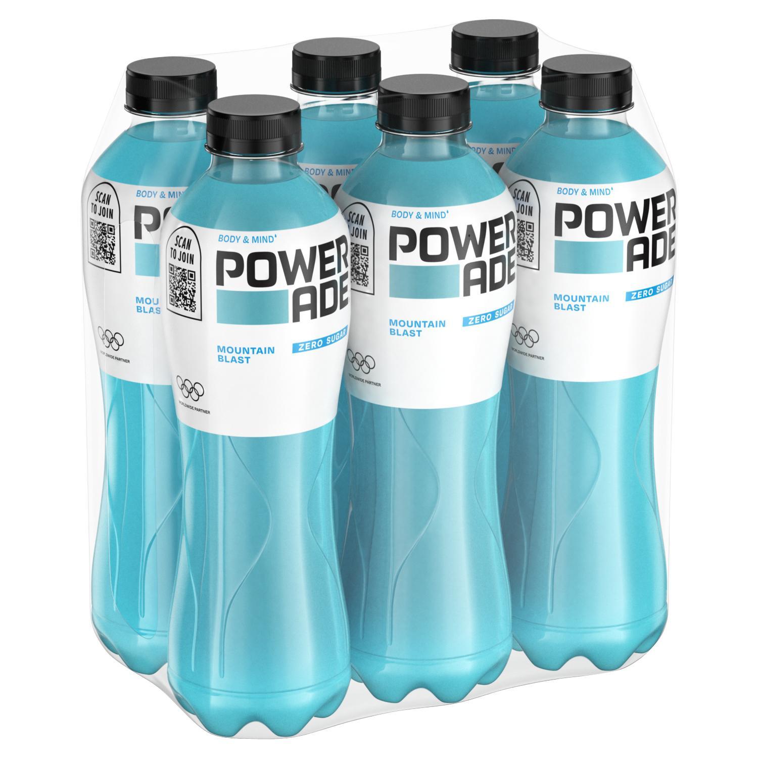 Powerade Mountain Blast Sport Zero - 6 x 1,0l Flasche
