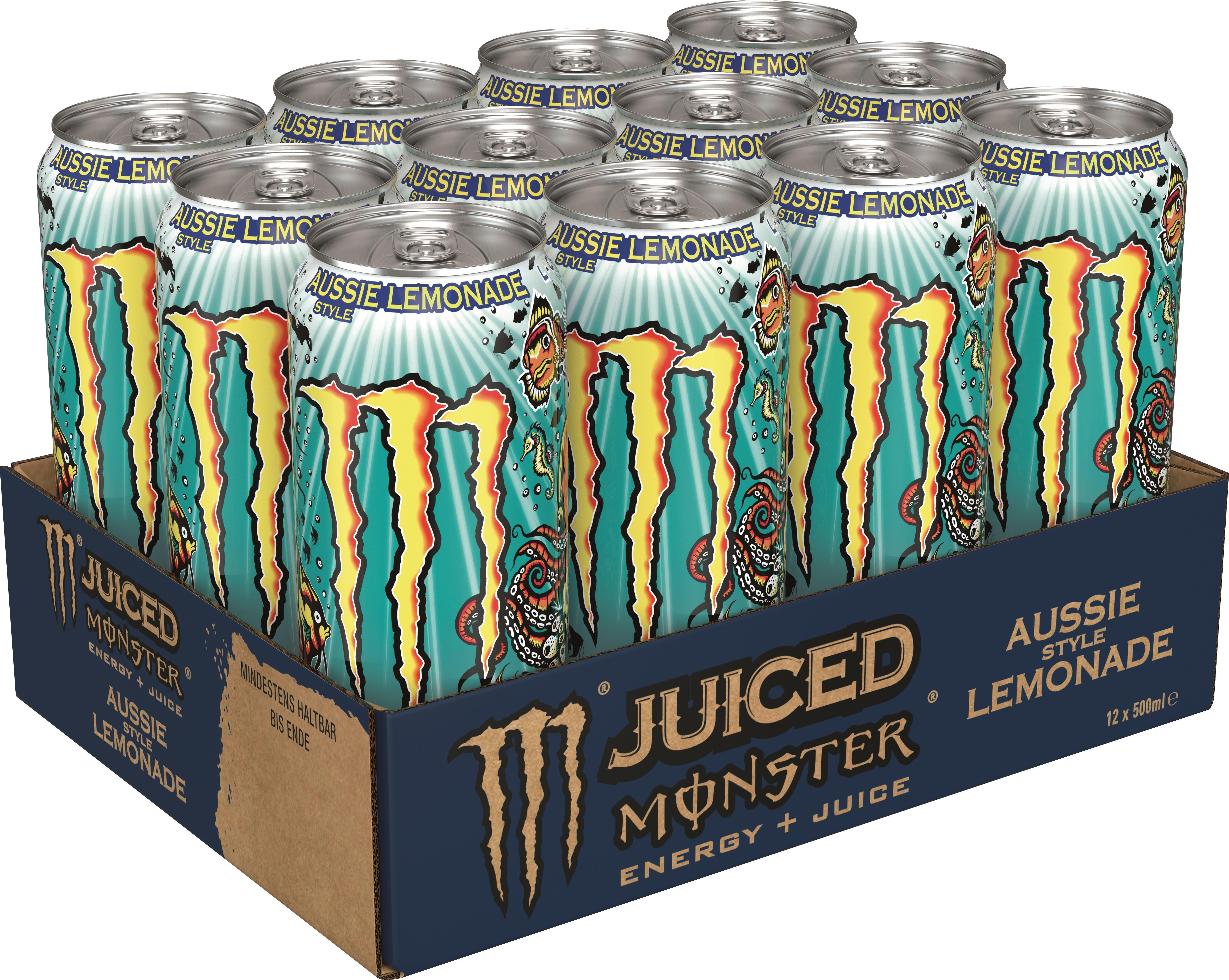 Monster Energy Aussie Style Lemon - 12 x 0,5l Dose