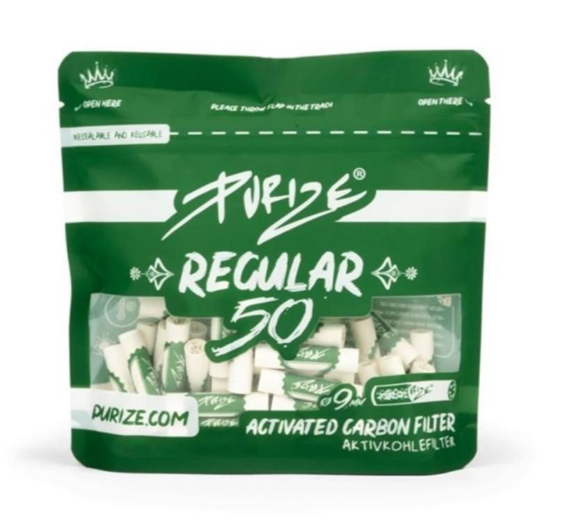 Purize Aktivkohlefilter 9mm weiß - 8×50 Filter