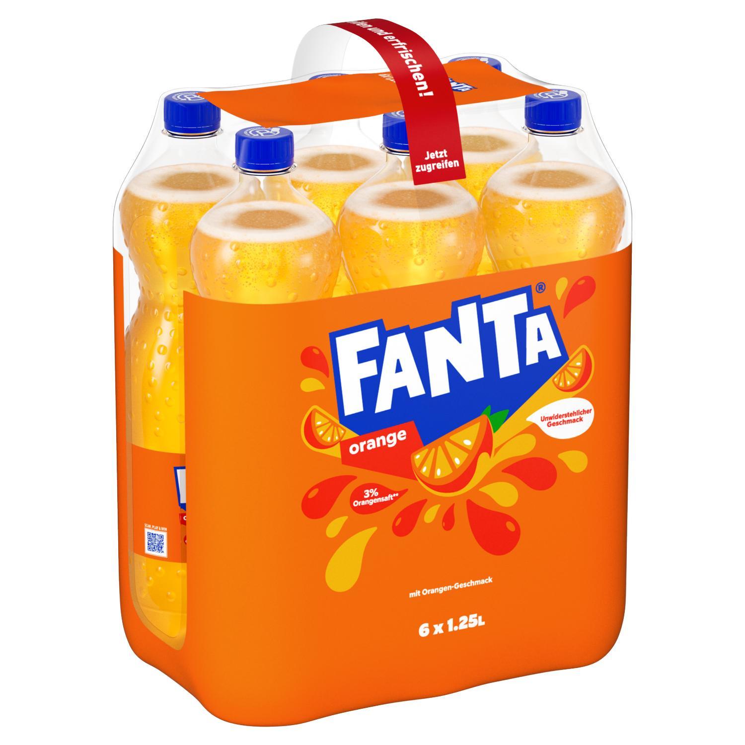 Fanta Orange - 6 x 1,25l