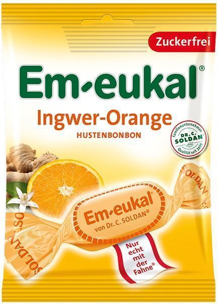 Em-eukal Ingwer Orange Zuckerfrei - 1 x 75g Beutel