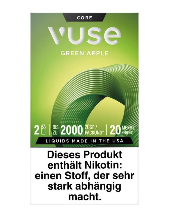 Vuse Pod Green Apple 20 mg Nikotin - Doppelpack (2 × 2 ml) mit Apfelgeschmack