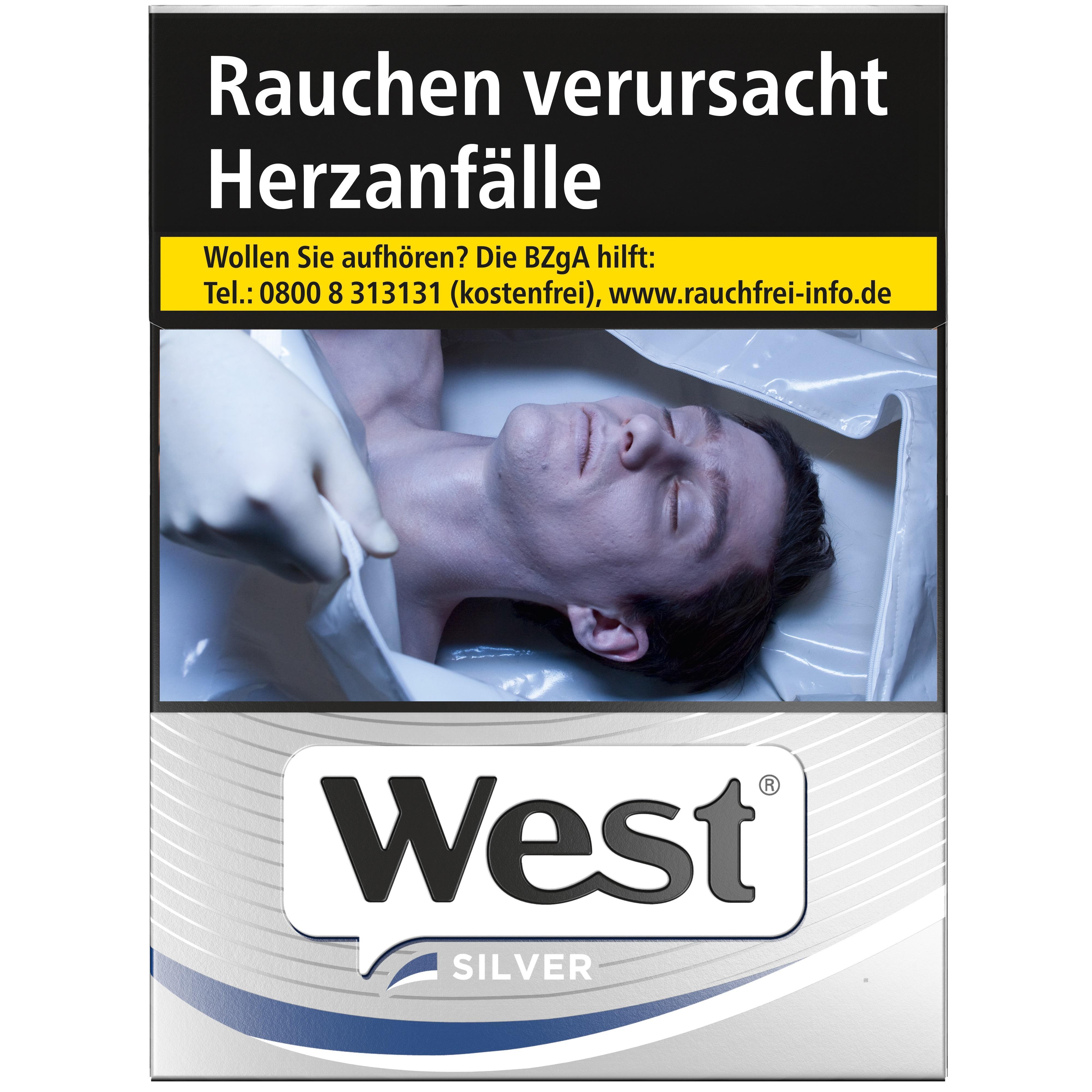 West Silver 10,00 EUR - 8 x 24 Zigaretten