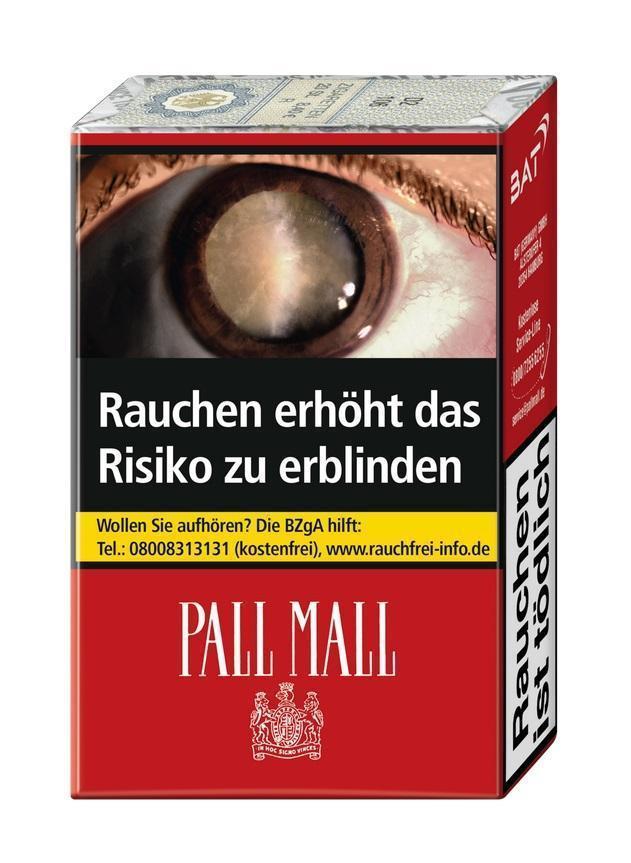 Pall Mall Red ohne Filter 10x20 Zigaretten á 9,00 EUR